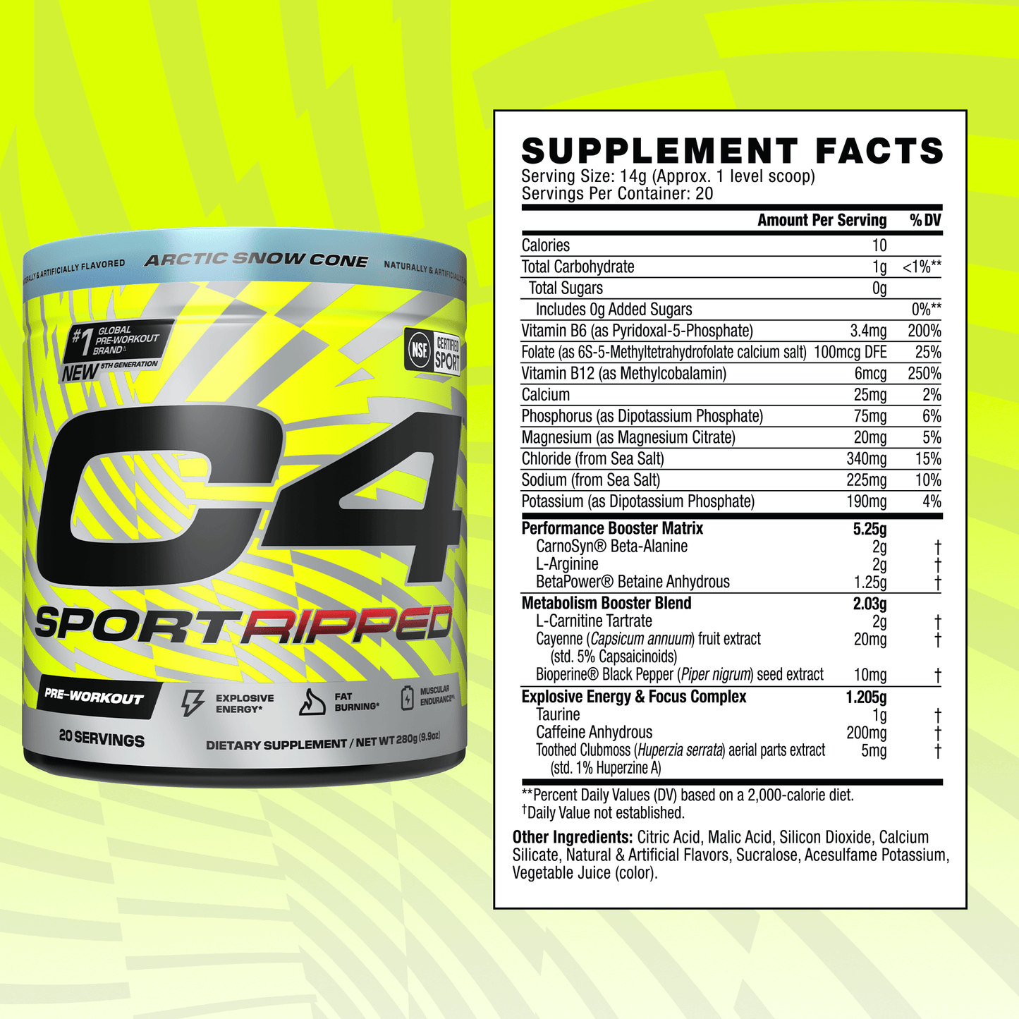 C4 Sport Ripped Artic Snow